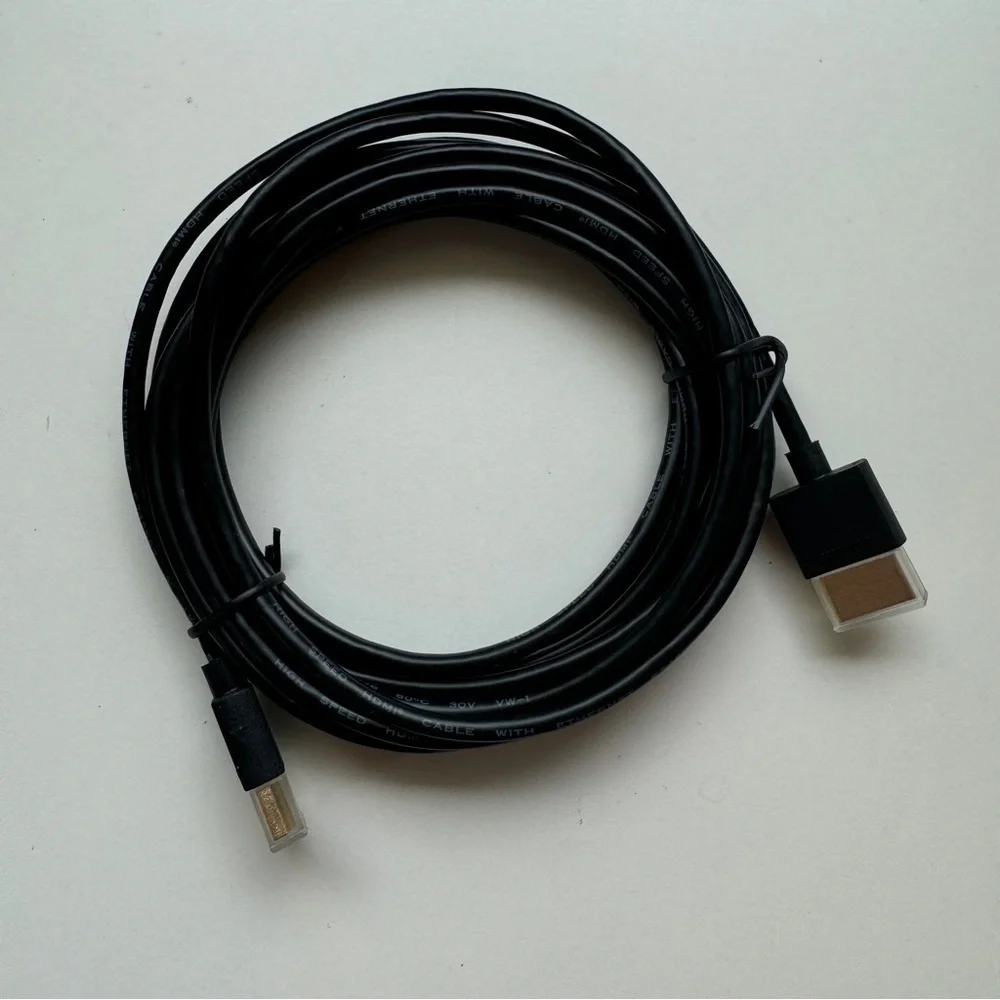 Long Black High Speed HDMI Cable with Ethernet 11.5